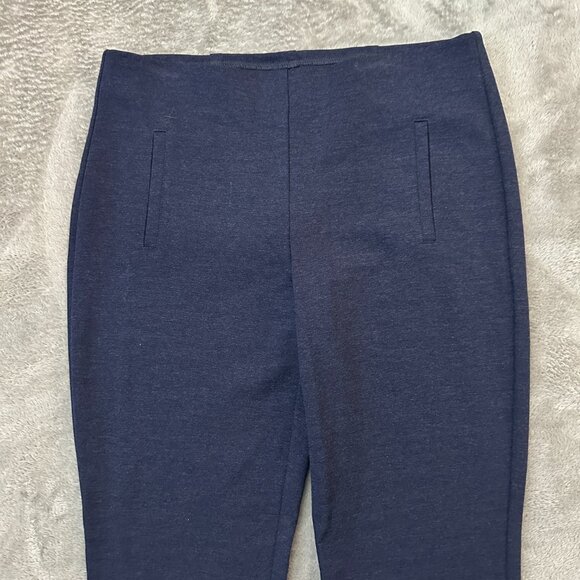 Chico's Navy Blue Pull On Ponte Pants size .5 US 6 Trousers - Picture 2 of 6